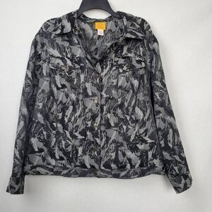 Ruby Rd. 20W 2x Plus Black Pattern Jacket